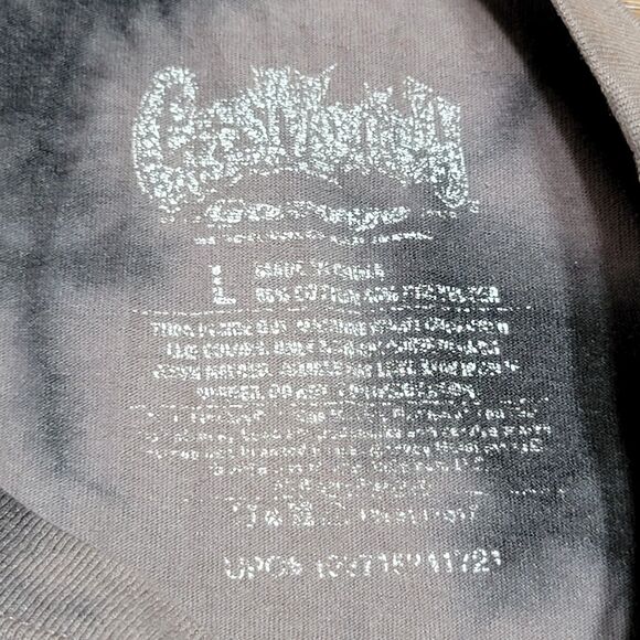 Gas Monkey LS Black/Grey Tie Dye Unisex Tee - Size Large - Picture 5 of 5